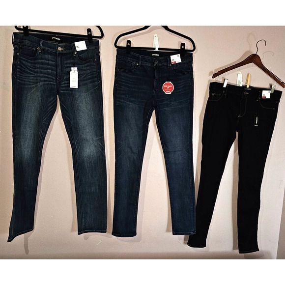 Express Pants - New Lot 3 Express Sz 12 L ong Tall Low Rise Legging / Mid Rise Leggging & Skinny